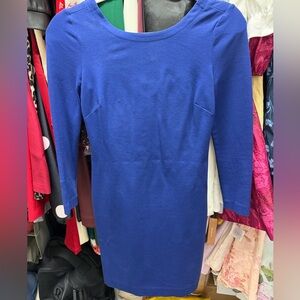 Banana Republic Royal Blue bodycon mini dress zip back size 00P